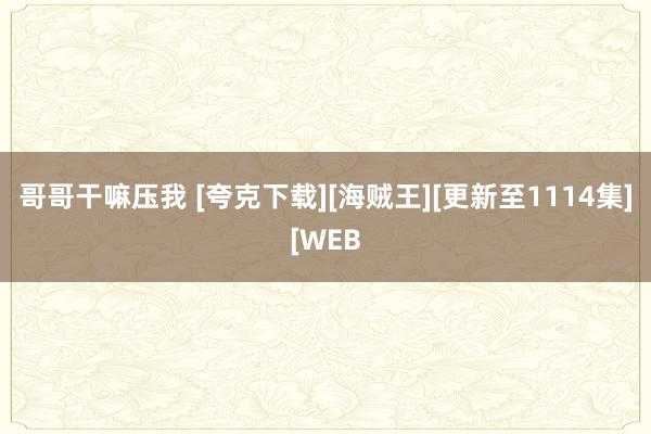 哥哥干嘛压我 [夸克下载][海贼王][更新至1114集][WEB